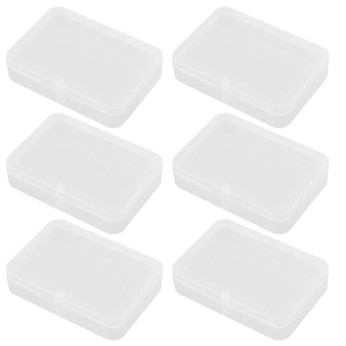 IMIKEYA 6Stücke Pokerbox Transparente Kunststoff Aufbewahrungsbox Für Pokerkarten Visitenkarten Und Sammelkarten Für Kartenorganisation von IMIKEYA