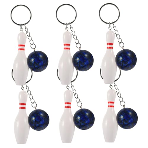 IMIKEYA 6er Set Bowling Schlüsselanhänger – Robuste PVC Schlüsselringe in Form Von Bowlingkugeln Und Pins – Ideales Für Bowling-Fans – Praktische Rucksackanhänger Für IMIKEYA 6er Set Bowling Schlüsselanhänger – Robuste PVC Schlüsselringe in Form Von Bowlingkugeln Und Pins – Ideales Für Bowling-Fans – Praktische Rucksackanhänger Für von IMIKEYA