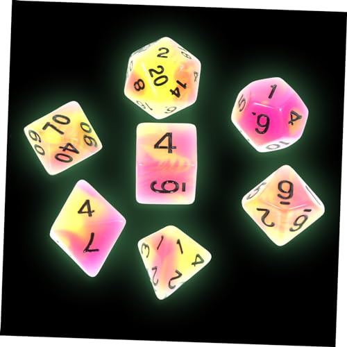 IMIKEYA 7 Stück Partywürfel Leuchtende Würfel Gaming-würfel-Requisiten Spiel Kleine Würfel Spielwürfel Würfel Für Rollenspiele Brettspiel Würfel Unterhaltungswürfel Grün Harz IMIKEYA 7 Stück Partywürfel Leuchtende Würfel Gaming-würfel-Requisiten Spiel Kleine Würfel Spielwürfel Würfel Für Rollenspiele Brettspiel Würfel Unterhaltungswürfel Grün Harz von IMIKEYA