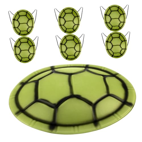 IMIKEYA 7 Teiliges Schildkröten Ankleidepanzer Kostüm Ninja Kleinkind Kuscheltiere Neuheit Schildkrötenpanzer Cosplay Halloween Schildkrötenmonster Halloween Dekorationen von IMIKEYA