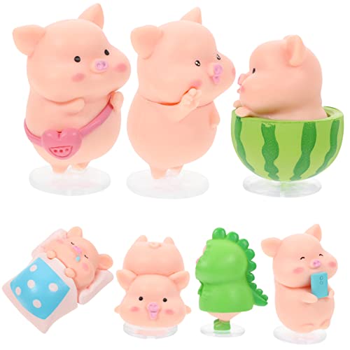 IMIKEYA Kleintierspielzeug 7 Teiliges Schweinchen Dekorationsset Niedliche Piggy Figuren Für Auto Schreibtisch Und Fotografie Hochwertige Miniatur Schweine Für Ihre Heimdekoration IMIKEYA Kleintierspielzeug 7 Teiliges Schweinchen Dekorationsset Niedliche Piggy Figuren Für Auto Schreibtisch Und Fotografie Hochwertige Miniatur Schweine Für Ihre Heimdekoration von IMIKEYA