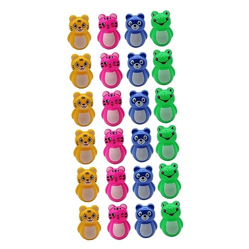 IMIKEYA 72 Becher Spielzeug Mini-Tumbler-Spielzeug Cartoon-Tiger-Becher kinderspielzeug Tischdekoration Figuren Wohnkultur Miniforce-Spielzeuge Tierbecher Desktop-Ornament magnetisch von IMIKEYA