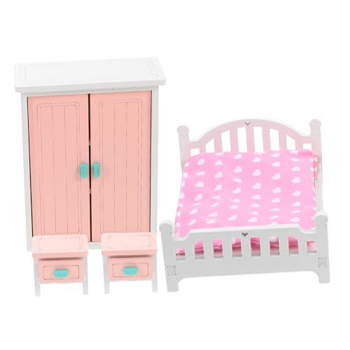 IMIKEYA 7pcs Realistische Puppenhaus -schlafzimmermöbel Set Mit Mini -bettgarderobe Und Nachttisch -Playhouse -möbelholz Holz Puppenhausminiaturen IMIKEYA 7pcs Realistische Puppenhaus -schlafzimmermöbel Set Mit Mini -bettgarderobe Und Nachttisch -Playhouse -möbelholz Holz Puppenhausminiaturen von IMIKEYA