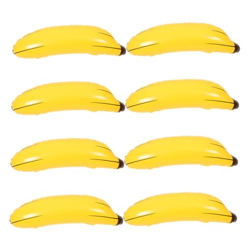 IMIKEYA 8 Stück Aufblasbares Bananenspielzeug Bananen-stirnband Aufblasbare Zitrone Junggesellenabschied Bananenstütze Bananenlicht Riesige Banane Bananenkostüm Bananenballon Pvc Yellow von IMIKEYA