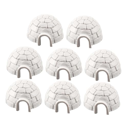 IMIKEYA 8 Stück Iglu-Modell Simulation Miniaturfigur Weihnachtspuppenhaus-Miniaturen Mini-Modell Miniaturen für den Feengarten Figuren für Kleinkinder Harz Weiß IMIKEYA 8 Stück Iglu-Modell Simulation Miniaturfigur Weihnachtspuppenhaus-Miniaturen Mini-Modell Miniaturen für den Feengarten Figuren für Kleinkinder Harz Weiß von IMIKEYA