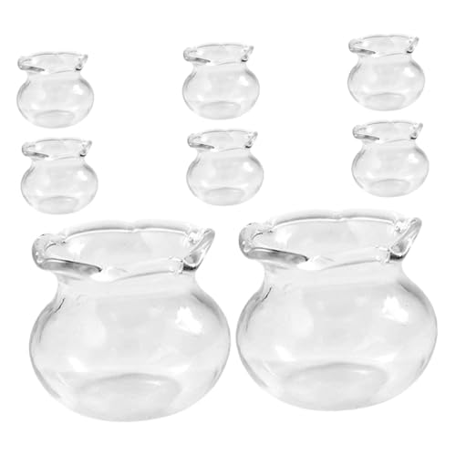 IMIKEYA 8 Stück Puppenhaus Aquarium Miniatur-Aquarium Fischschüsselspielzeug Mini-Aquarium Dollhouse Fish Tank Kleiner Fischtank Mini-fischschalen Transparent Glas IMIKEYA 8 Stück Puppenhaus Aquarium Miniatur-Aquarium Fischschüsselspielzeug Mini-Aquarium Dollhouse Fish Tank Kleiner Fischtank Mini-fischschalen Transparent Glas von IMIKEYA