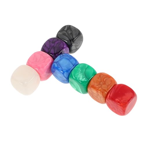 IMIKEYA 8 Stück -Spielzeugzubehör spielwürfel DIY Zubehör Bildungsspielzeug Entspannungsspielzeug Platzwertwürfel Leere Blöcke Geschichtenwürfel Mini- Acryl von IMIKEYA