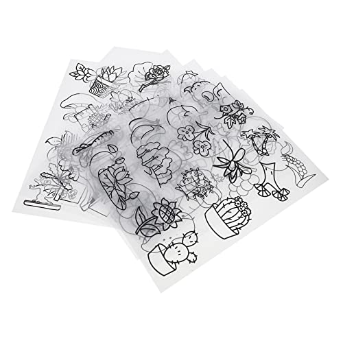 IMIKEYA 8 Stück Teiliges Schrumpffolien Bastelset Halbtransparentes Schrumpfpapier für DIY Schlüsselanhänger und Ornamente Einfach zu Verwenden für Bastelenthusiasten Langlebig und von IMIKEYA