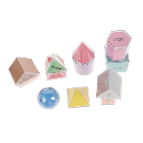 IMIKEYA 8 Teiliges Set Geometrie Modell Mathe Formblöcke Festkörpergeometrie Bausteine Dreieckige Geometrische Mathematische Manipulatoren Geometrisches Maß Geometrische Körper IMIKEYA 8 Teiliges Set Geometrie Modell Mathe Formblöcke Festkörpergeometrie Bausteine Dreieckige Geometrische Mathematische Manipulatoren Geometrisches Maß Geometrische Körper von IMIKEYA