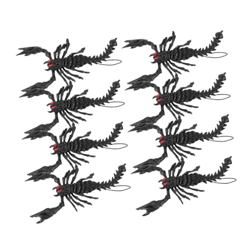 IMIKEYA 8Stücke Halloween Streichspielzeug Realistische Simulation Scorpion Props Für Gruselige Halloween Deko Und Streichspiele Imitation Skorpione Für Spaß Und Scherze von IMIKEYA