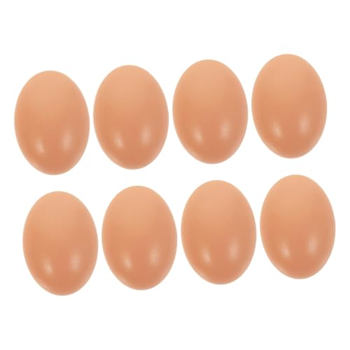 IMIKEYA 8Stücke Holz Eier für DIY Ostern Dekoration Unbemalte Künstliche Eier zur Kreativen Gestaltung von Festtagsdekorationen und Handwerksprojekten für Erwachsene von IMIKEYA