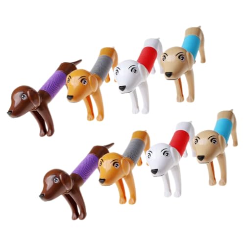 IMIKEYA 8Stücke Mini Pop Tube Hundespielzeug Tierisches Teleskopisches Sensory Toy Farben Interaktives Cartoon Pop Tube Für Stressabbau von IMIKEYA