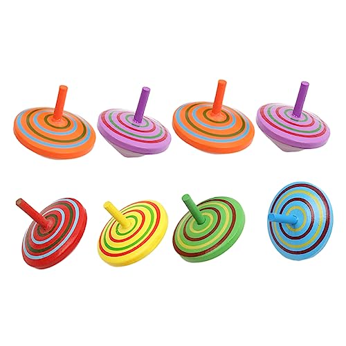 IMIKEYA 8Stücke Teiliges Holz Gyroskop Für Lustiges Dekompressionsspielzeug Mit Kreativem Design Für Und Spielspaß Im Freien von IMIKEYA