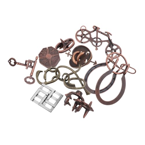 IMIKEYA 9 Stück Luban-Schlossspielzeug Form Rätsel Geist Denksportaufgaben Puzzlespiel entriegeln Denksport-Puzzle-Spiele Denkspiel Puzzle-Schlösser aus Metall Zinklegierung IMIKEYA 9 Stück Luban-Schlossspielzeug Form Rätsel Geist Denksportaufgaben Puzzlespiel entriegeln Denksport-Puzzle-Spiele Denkspiel Puzzle-Schlösser aus Metall Zinklegierung von IMIKEYA