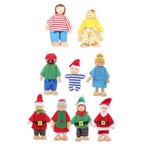 IMIKEYA 9Stücke Teiliges Handpuppen Für Erwachsene Familienpuppen Für Rollenspiele Kreative von IMIKEYA