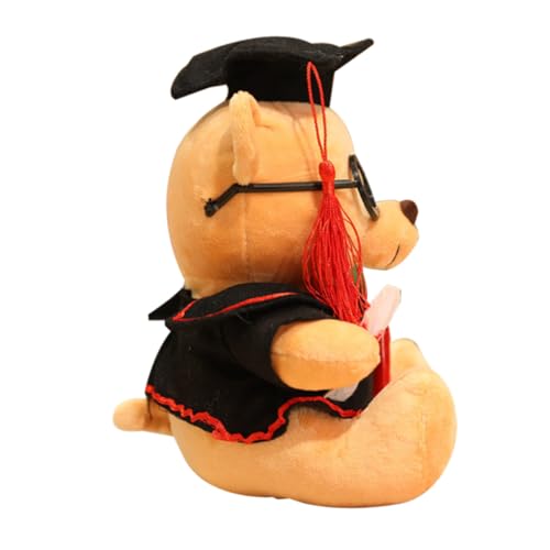 IMIKEYA Abschluss Dr Bär Weiche Flauschige Puppe Süßes Bärendekor Abschluss Plüschbär Kleine Bärenpuppe Plüschbärpuppe Abschlussbär Abschluss Cartoon Bärpuppe Pp Baumwolle von IMIKEYA