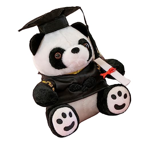 IMIKEYA Abschlussgeschenk Bärengeschenkpuppe Abschlusspuppe Ausgestopfter Plüsch-abschlussbär Plus Bärenpuppe Kleine Bärenpuppe Plüschbär Pp Baumwolle Black von IMIKEYA