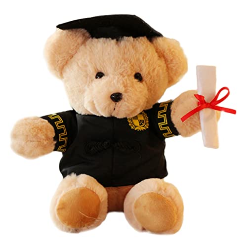 IMIKEYA Abschlussgeschenk Schlafzimmer niedliche geburtstagsmitgebsl mannergeschenk Weihnachten Besondere Geschenkidee Toy car gefüllte Puppen Doktorbärenpuppe PP Baumwolle Khaki von IMIKEYA