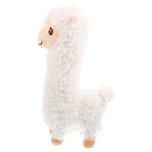 IMIKEYA Alpaka-plüschtier Puppe Plüschtiere Alpaka Plüschtier Ausgestopfte Tiere Gefülltes Alpaka Groß Kuscheltier Ausgestopfter Alpaka-plüsch Weiß Pp Baumwolle von IMIKEYA