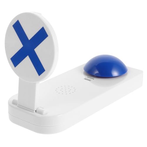 IMIKEYA Anrufbeantworter interaktives Spiele Team-Building Buzzermaschine Spielshow-Buzzer Batteriebetriebener Buzzer Summertasten Soundtasten für den Unterricht Plastik Blue von IMIKEYA