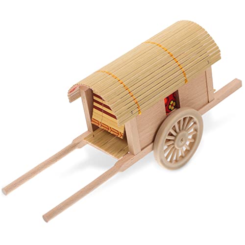 IMIKEYA Antiker Wagen Modell aus Holz für Puppenhaus Dekoration Robust und Stabil für Kreative Bastelprojekte Perfektes für Stilvolle Raumgestaltung von IMIKEYA