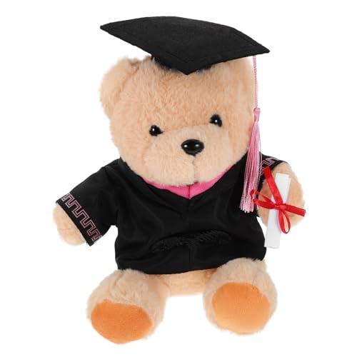 IMIKEYA Ausgestopfter Doktorbär Geschenkspielzeug Abschluss Ausgestopfter Süßer Bär Abschlussbär Bequeme Bärenpuppe Kuscheltiere Doktorbär Ausgestopfte Puppe Abschluss Cartoon von IMIKEYA
