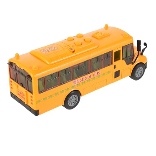 IMIKEYA Autoform Schulbus Modell Kinderbus Kleiner Schulbus Sammlerautos Modelle Modellauto Orange Abs von IMIKEYA