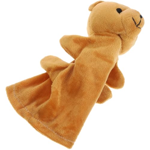 IMIKEYA Bären Handpuppe Spielzeugpuppen Kinderspielzeug Handpuppe Kreatives Puppenspielzeug Plüschtier Handpuppe Geschichtenerzählpuppe Plüsch Handpuppe Tierpuppe Hellbraun Pp von IMIKEYA