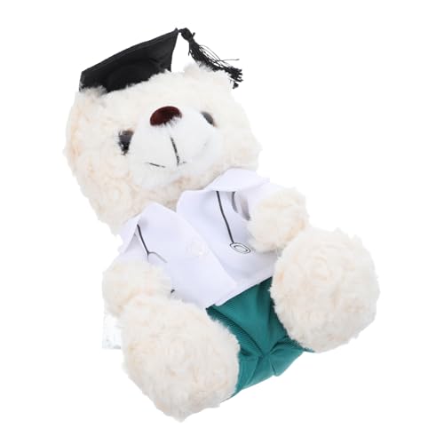 IMIKEYA Bärenpuppe Abschlusspuppe Absolventenbär Abschlussbärpuppe Kleiner Abschlussbär Mini Abschlussbär Für Blumenstrauß Abschlussbär Abschlussspielzeug Pp Baumwolle von IMIKEYA