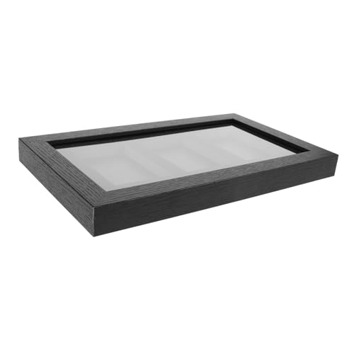 IMIKEYA Baseball-Kartenrahmen kartenhalter kartenständer Ausstellungsrahmen für Spielkarten Kartenrahmen-Display für die Wand Sammelkarten-Präsentationsrahmen Faserplatte Black von IMIKEYA