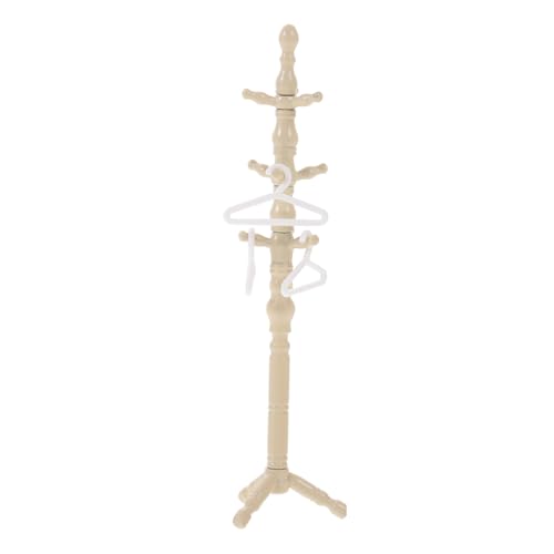 IMIKEYA Bodengarderobe Puppenhaus Kleiderständer Garderobenständer Kleiderablage Miniatur-trockengestelle Puppenkleiderbügel Mini- -lagerregale Puppen Aufhänger Beige Plastik IMIKEYA Bodengarderobe Puppenhaus Kleiderständer Garderobenständer Kleiderablage Miniatur-trockengestelle Puppenkleiderbügel Mini- -lagerregale Puppen Aufhänger Beige Plastik von IMIKEYA