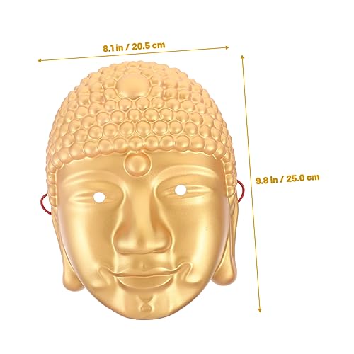IMIKEYA Buddha Cosplay Maske Goldfarbig Leichtes Festival Karneval Party Kostüm Zubehör Kreatives Design Für Damen Herren von IMIKEYA