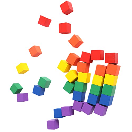 IMIKEYA Bunte Holz Würfel Kleine Quadratische Bauklötze Aus Holz Für Kleinkinder Und Junge Mädchen Ideales Montessori Motorik Und Kreativität IMIKEYA Bunte Holz Würfel Kleine Quadratische Bauklötze Aus Holz Für Kleinkinder Und Junge Mädchen Ideales Montessori Motorik Und Kreativität von IMIKEYA