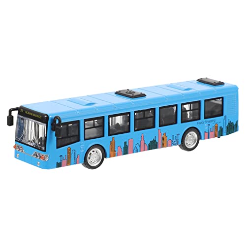 IMIKEYA Busmodell für kinderspielzeug spielzeugwagen kinderfahrzeug Children Toys Auto Spielzeugbus Busspielzeug zurückziehen für Jungen Legierung Blue von IMIKEYA