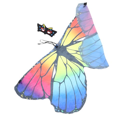 IMIKEYA Butterfly Cape für Schmetterlingskostüm für Cosplay Zubehör für Halloween und Themenpartys Schöne Verkleidung für Kleine Feen von IMIKEYA
