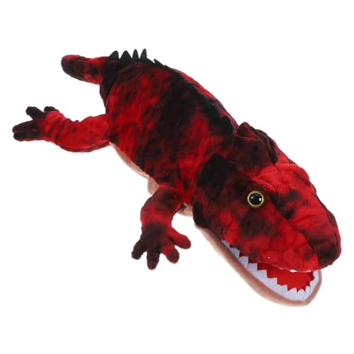 IMIKEYA Cartoon Animal Puppet Eidechsenpuppe Tierisches Handschuhpuppen Für Tierische Fingerpuppe Kleinkindspielzeug Zum Geschichtenerzählen Pp Baumwolle von IMIKEYA