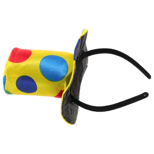 IMIKEYA Clown Hut Haarreif: Kinder Narren Kostüm Stirnband lustiger Clown Hut Kopfschmuck - Halloween Haarreif Cosplay Partyzubehör IMIKEYA Clown Hut Haarreif: Kinder Narren Kostüm Stirnband lustiger Clown Hut Kopfschmuck - Halloween Haarreif Cosplay Partyzubehör von IMIKEYA