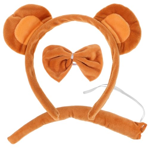 IMIKEYA Cosplay Affenohren Stirnband und Weiches Plüsch Tier Kostümzubehör mit Schleife Niedliches Affen Kostüm für Mädchen Tierparty Halloween Rollenspiel Bühnenauftritte IMIKEYA Cosplay Affenohren Stirnband und Weiches Plüsch Tier Kostümzubehör mit Schleife Niedliches Affen Kostüm für Mädchen Tierparty Halloween Rollenspiel Bühnenauftritte von IMIKEYA