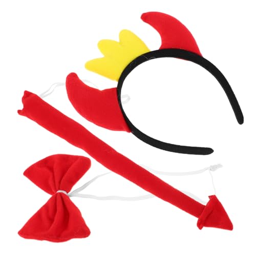 IMIKEYA Dämonen horn Haarreif Set mit Schleife und Leichtes Komfortables Karneval Kostüm Zubehör für Halloween Maskenball Cosplay und Party IMIKEYA Dämonen horn Haarreif Set mit Schleife und Leichtes Komfortables Karneval Kostüm Zubehör für Halloween Maskenball Cosplay und Party von IMIKEYA