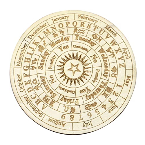 IMIKEYA Dekoratives Holzpaneel Klein Wahrsagerei Dekorative Schneidebretter Hexerei Teller Servierdekor Spirit Board Wünschelrutenbrett Astrologie Seance Pendelbrett IMIKEYA Dekoratives Holzpaneel Klein Wahrsagerei Dekorative Schneidebretter Hexerei Teller Servierdekor Spirit Board Wünschelrutenbrett Astrologie Seance Pendelbrett von IMIKEYA