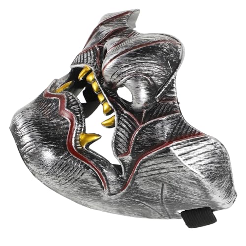 IMIKEYA Demon Samurai Prajna Halbgesichtsmaske Japanische Dämonen Gesichtsabdeckung für Halloween Cosplay Kostüm Komfortabler Sitz Mysterious Design IMIKEYA Demon Samurai Prajna Halbgesichtsmaske Japanische Dämonen Gesichtsabdeckung für Halloween Cosplay Kostüm Komfortabler Sitz Mysterious Design von IMIKEYA