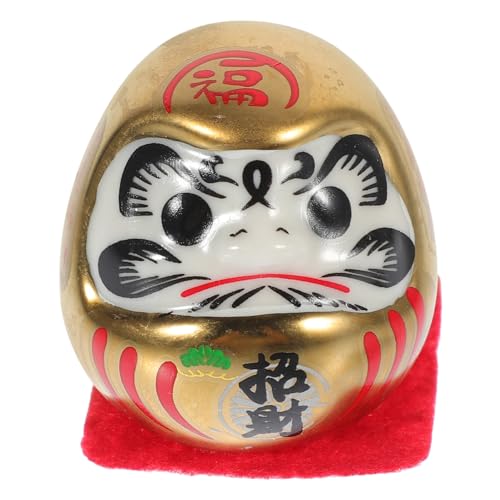 IMIKEYA Dharma-Eier Dharma-Zen-Statue Mini-Glückspuppe Märchengarten Miniatur keramische Verzierung -Figuren für den Innenraum des Autos -Figuren- Becher Keramik IMIKEYA Dharma-Eier Dharma-Zen-Statue Mini-Glückspuppe Märchengarten Miniatur keramische Verzierung -Figuren für den Innenraum des Autos -Figuren- Becher Keramik von IMIKEYA