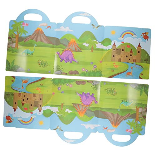 IMIKEYA Dinosaurier Stickerbuch für Teiliges mit DIY Szenen Lehrreichen Aufklebern und Kreativen Aktivitäten für Kleinkinder Spaß mit Dinosauriern von IMIKEYA