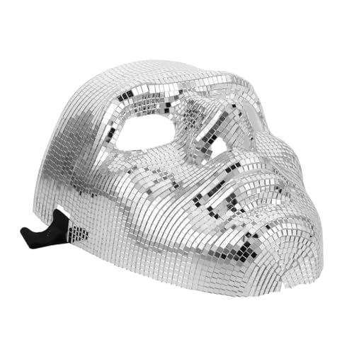 IMIKEYA Disco Ball Gesichtsmaske für Männer und Frauen Glänzende Glitzer Maske mit Reflektierender Oberfläche für Karneval Partys und Nachtclubs Verstellbarer Riemen IMIKEYA Disco Ball Gesichtsmaske für Männer und Frauen Glänzende Glitzer Maske mit Reflektierender Oberfläche für Karneval Partys und Nachtclubs Verstellbarer Riemen von IMIKEYA