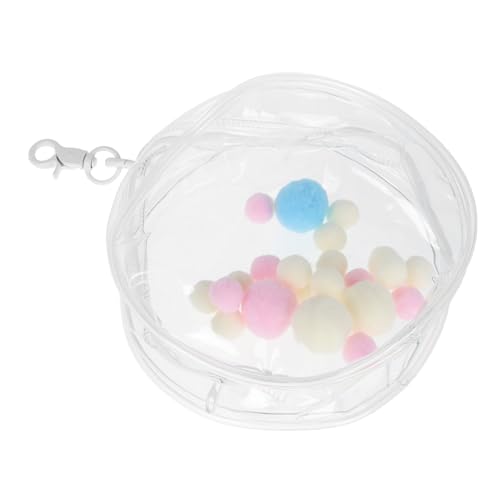 IMIKEYA Displaytasche Mit Schlüsselanhänger Display-Taschen-schlüsselanhänger Klarsichtbeutel-schlüsselanhänger Mini-Taschen-schlüsselanhänger Tasche Schlüsselanhänger Transparent Plüsch von IMIKEYA