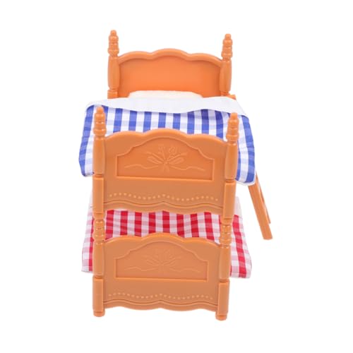 IMIKEYA Doppeldecker Bett Modell Für Puppen Dekoratives Schlafzimmer Zubehör Für Miniaturlandschaften Für Puppenhaus Kinderzimmer Einrichtung IMIKEYA Doppeldecker Bett Modell Für Puppen Dekoratives Schlafzimmer Zubehör Für Miniaturlandschaften Für Puppenhaus Kinderzimmer Einrichtung von IMIKEYA