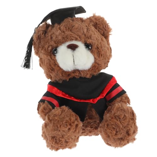 IMIKEYA Dr Bär Puppe Abschlussbär Puppe Abschlussbär Zarter Stoffbär Abschluss Plüschbär Partybedarf Abschluss Plüschbär Puppe Weiche Flauschige Puppe Plüschtier Pp Baumwolle von IMIKEYA