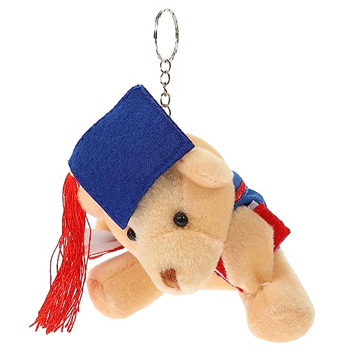 IMIKEYA Dr. Bär Schlüsselanhänger Puppenzubehör Plüschbärendekor Schlüsselanhänger Mit Abschlussbär Plüsch Bär Puppe Anhänger Schlüsselanhänger Gefüllter Anhänger Pp Baumwolle von IMIKEYA