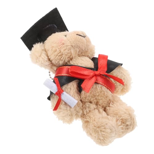 IMIKEYA Dr. Bärenpuppe Abschluss Plüschpuppen Doktormützen Bären Plüsch Kleiner Bär abschluss abschlussgeschenk Abschluss Plüschbär Bären-Absolventen-Kuscheltiere Filzstoff Brown von IMIKEYA