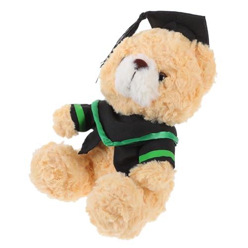 IMIKEYA Dr. Bärenpuppe kuschelbären Graduation Bear Abschlussbär spielzeuge Abschluss Plüschbär Abschluss Bär kleine Bärenpuppe weiche, Flauschige Puppe Abschluss Stofftiere PP Baumwolle von IMIKEYA